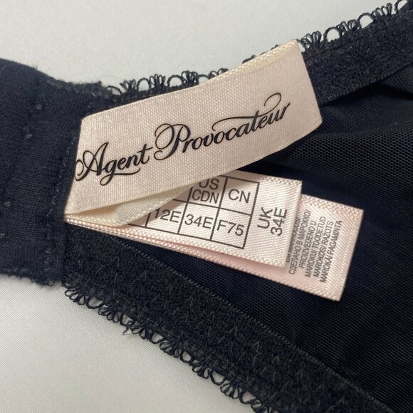Agent Provocateur Sloane Black Bra 34E NWOT - Picture 16 of 16